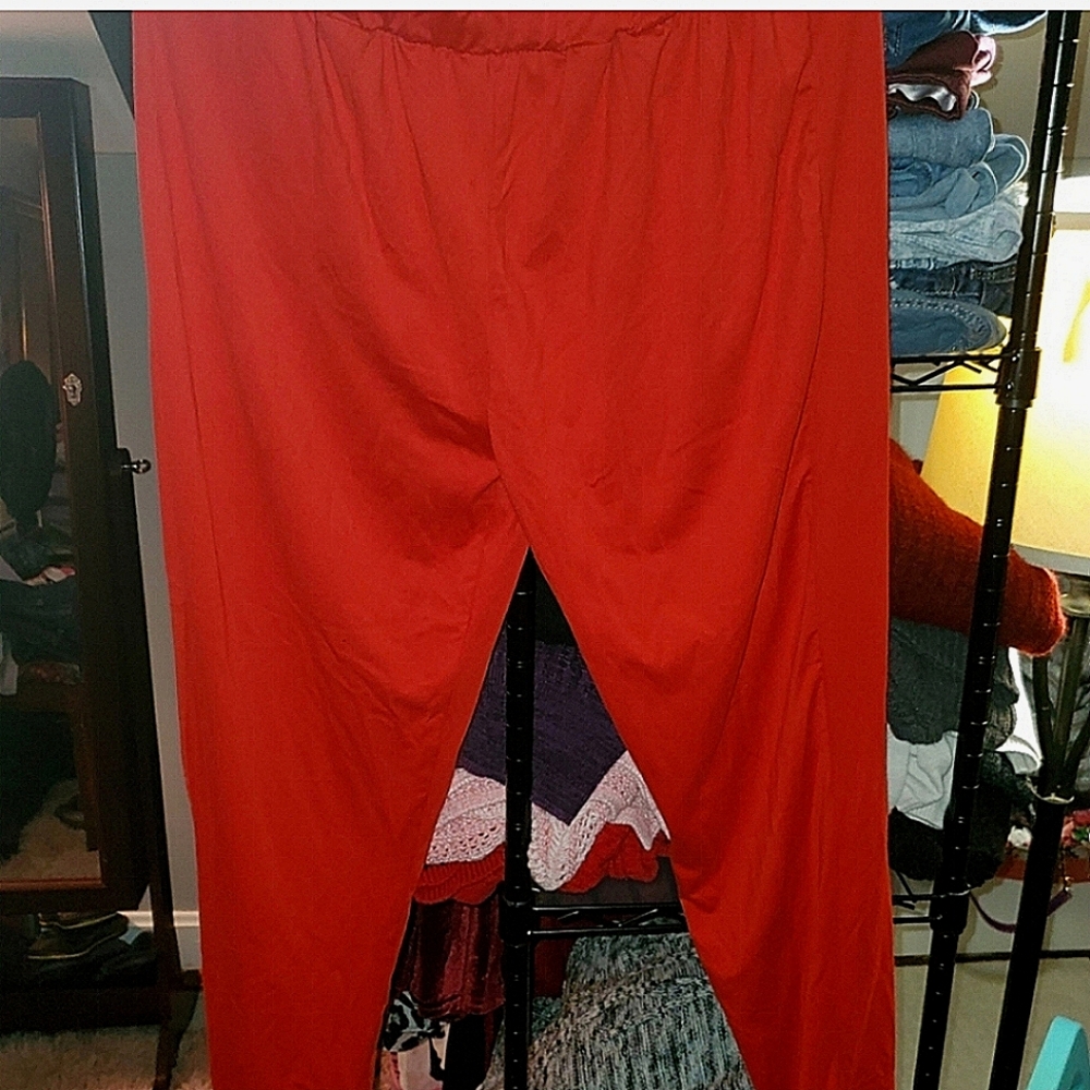 💋5/20 red sleep pants size 1x